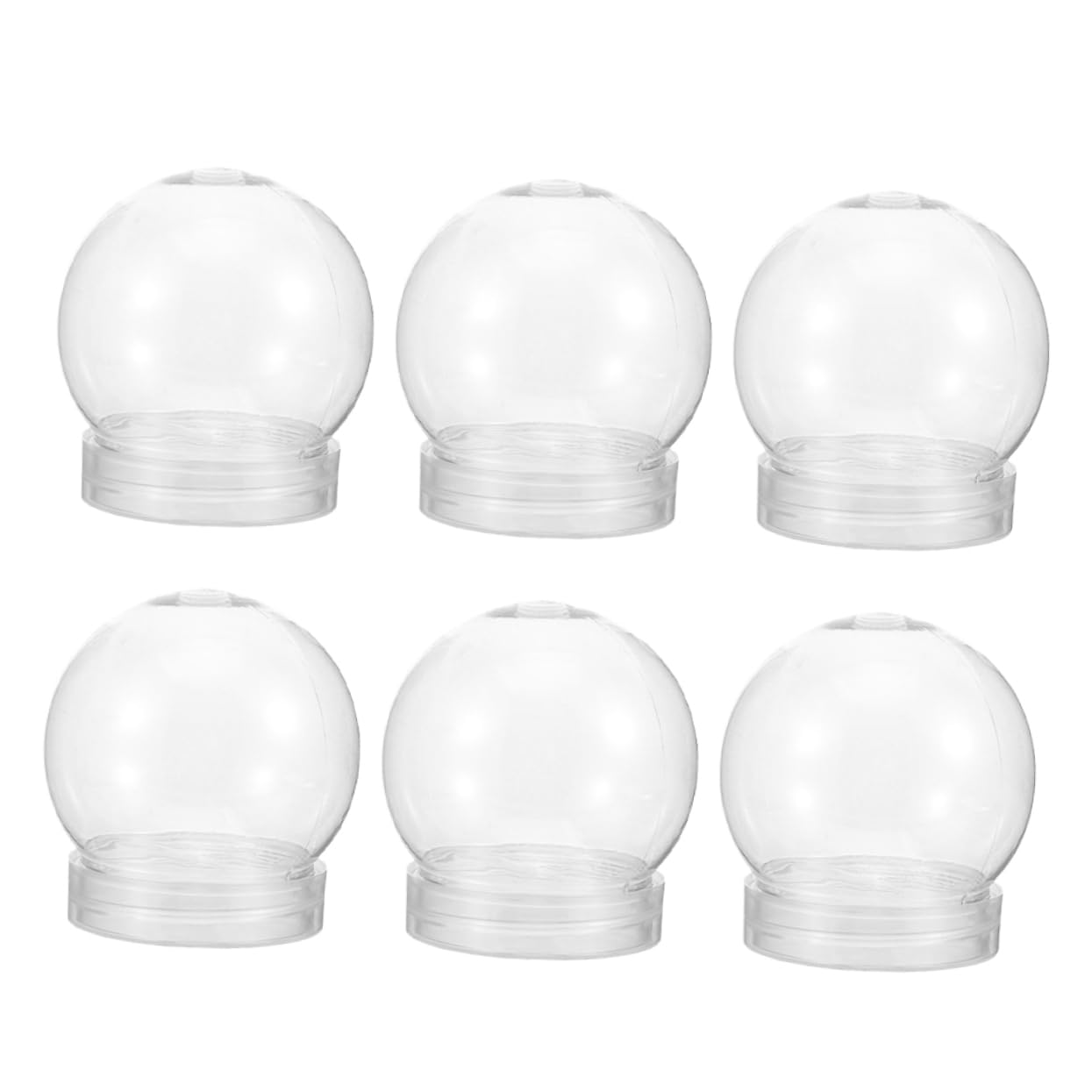 Ciieeo 18 Piezas Globo de Agua de plástico Transparente. Globo de Nieve de Agua de Bricolaje Globo de Nieve de Bricolaje Globo de Agua de Navidad Globo de Agua Redondo la Mascota