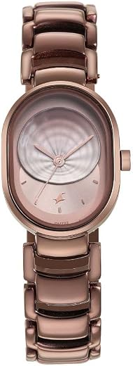 Fastrack Uptown Retreat Quartz Analog Brown Dial Brown Metal Strap Watch for Girls - NT6274QM01