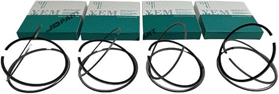 4 PCS 1104D-44TA Piston Rings Set Compatible For Perkins Diesel Engine Parts Repair Replacement