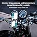 Car Tire Pressure Monitoring System, Set of 4 TPMS Tire Pressure Sensor with Bluetooth 5.0, Phone Display Tire Pressure Sensor App for Los Android, Tire Sensor for RV Sedan SUV Motorcycle Accessories
