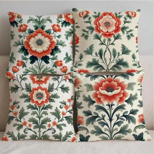 Housse de coussin salon de jardin avec impression double face et zip invisible