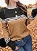 Girls Fall Winter 7-14 Years Sweaters Fashion Long Sleeve Round Neck Striped Casual Loose Lightweight Spring Cozy Tops Brown