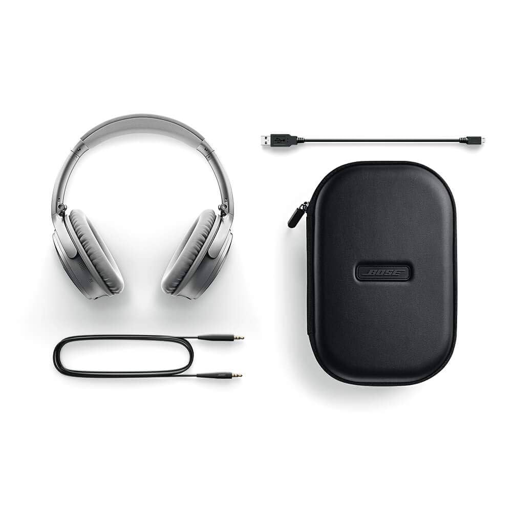 ヘッドホン BOSE QuietComfort 35 silver Amazon.com: Bose QuietComfort 35 (Series I) Wireless