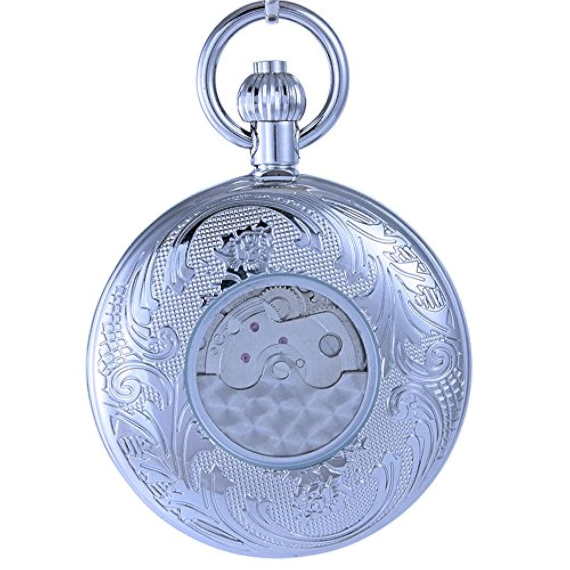 Waterproof Luminous Tourbillon Pocket Watch, Automatic Mechanical