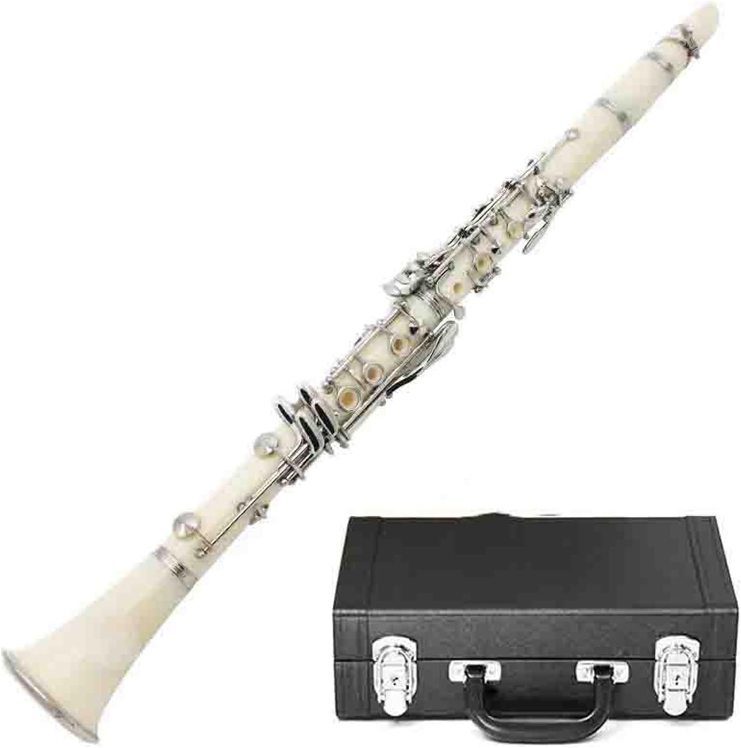 Colored B Flat Clarinet For Wind Instruments Clarinet Instrument(White)