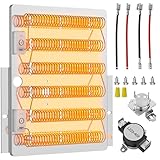 Upgraded Dryer Heating Element Kit for Speed Queen Amana Dryer Parts Replaces 503978 964p3 510329 61928 Heating Element, for Maytag Speed Queen Dryer Parts ADE3SRGS173TW01 ADE3LRGS171TW01