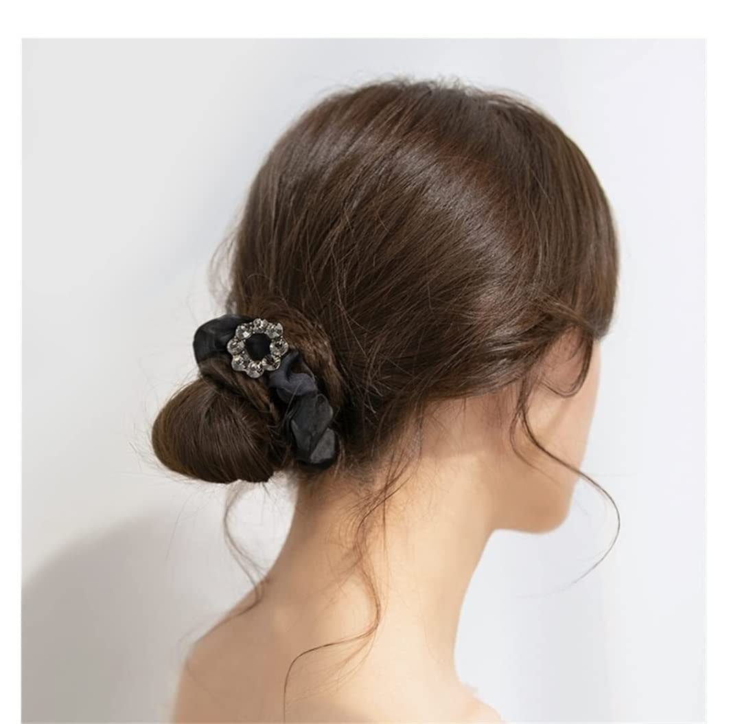 Feste Elastici Capelli 2 Elastici In Seta, Per Capelli Per Ragazza, Accessori Per Ricci Per Donna Decorazione
