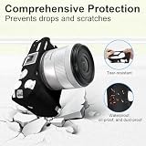 Easy Hood Etui R50V, miękki silikonowy pokrowiec ochronny do aparatu cyfrowego Canon EOS R50 V, lekki futerał na aparat EOS R50V, osłona ochronna na ciało (czarna)