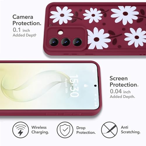 Image of Compatible with Samsung Galaxy S26 Plus Case, Wine Red