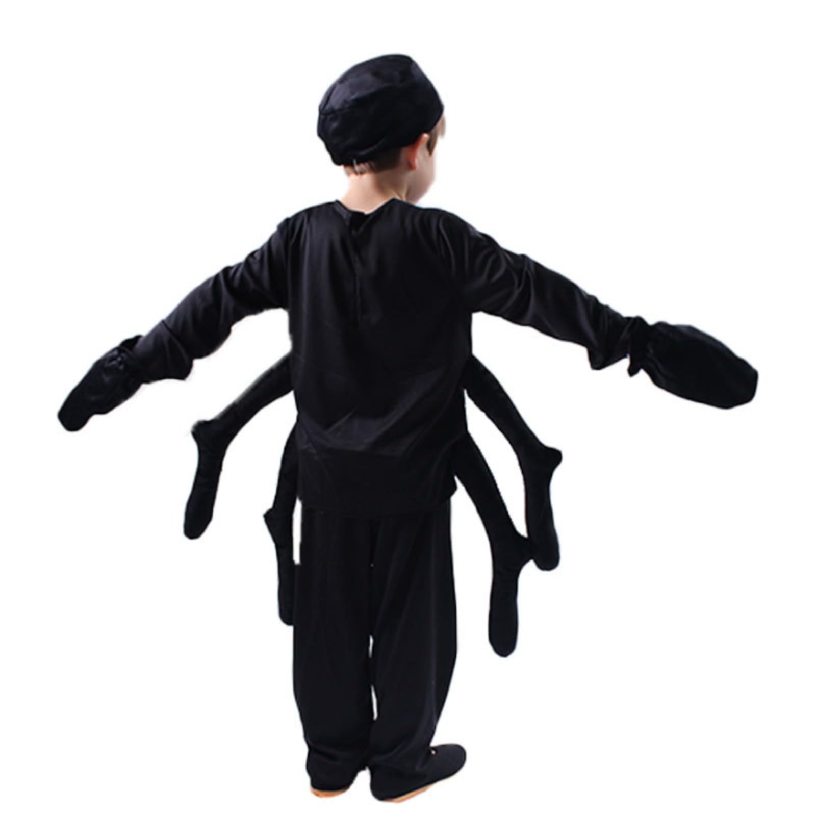 Costume da Ragno con Zampe Attaccate Co Travestimento da Ragno Spaventoso Ve di Carnevale per Bambini, Halloween, Spettacoli Teatrali