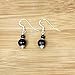 Black Onyx Beads with Austrian Crystals 925 Sterling Silver Handmade Drop Earrings for Women