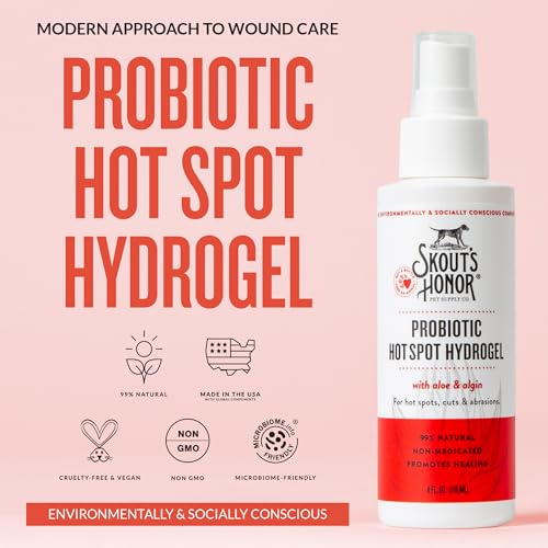 Image of SKOUT'S HONOR Probiotic Hot Spot Hydrogel for Dogs, 4 oz, 2-Pack