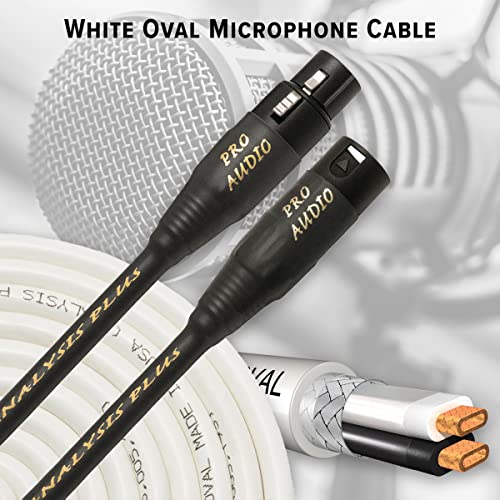 Câble de microphone blanc ovale 10 feet avec connecteurs pour home studio. - 2