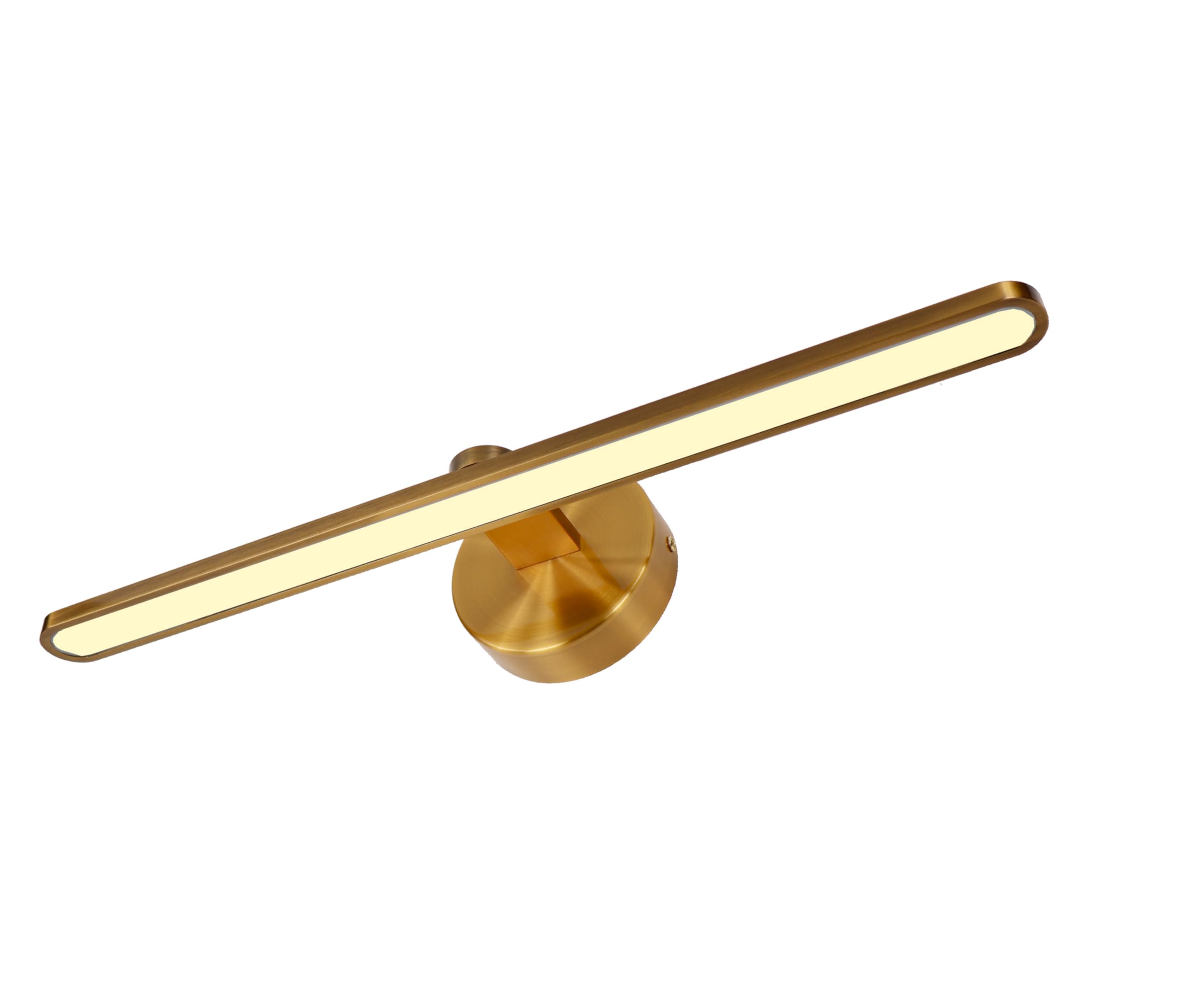 Applique LED da parete per illuminare quadri, specchi, murales, 14 W, tono di luce neutra 3000 K, finitura bronzo 50 cm