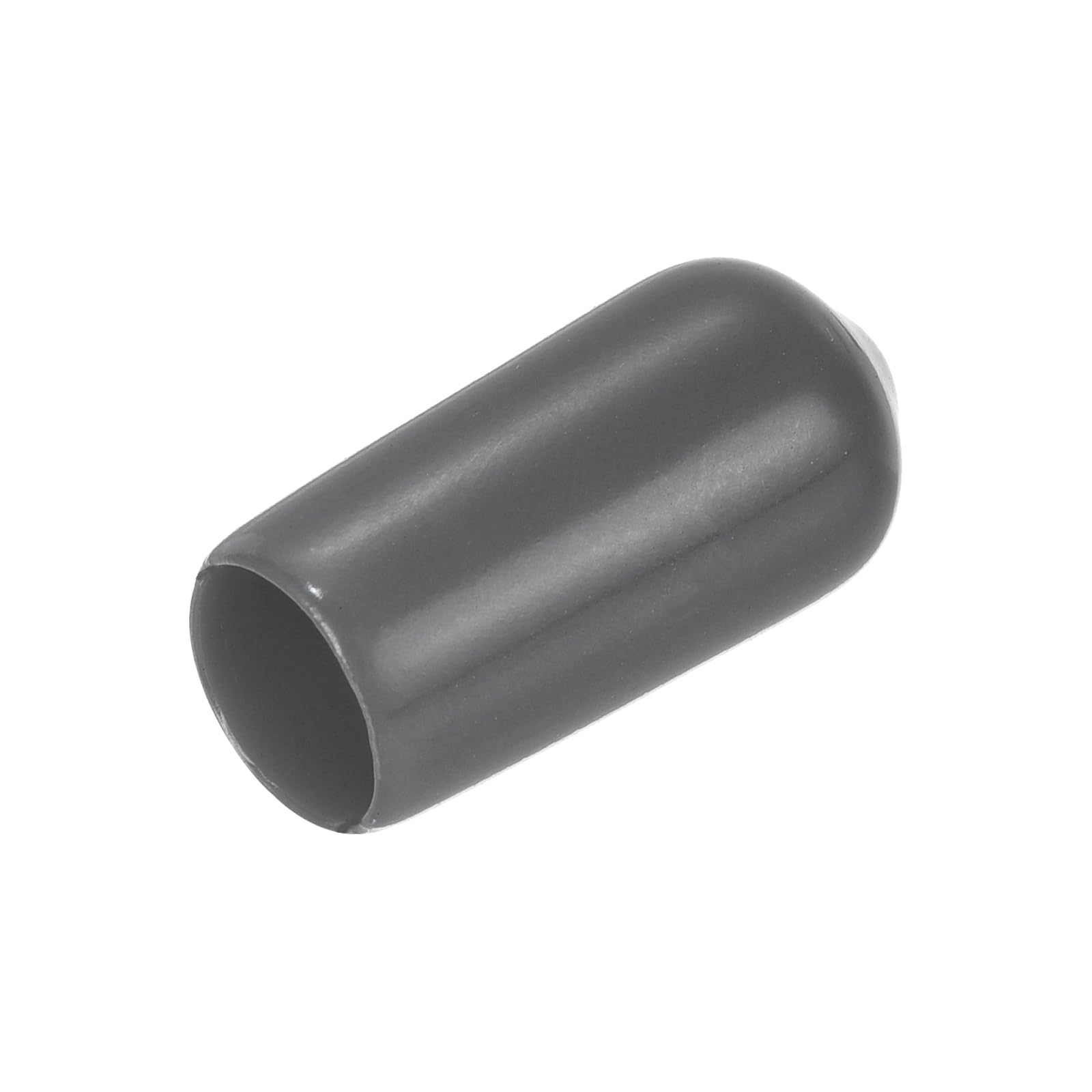uxcell 20pcs Rubber End Caps 7mm(1/4") ID Vinyl PVC Round Tube Bolt Cap Cover Screw Thread Protectors Dark Grey