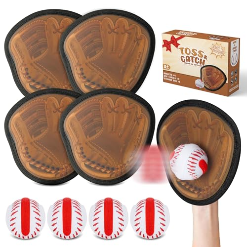 GKgyeus Toss & Catch Ball Game Set for Kids, 4-Pack