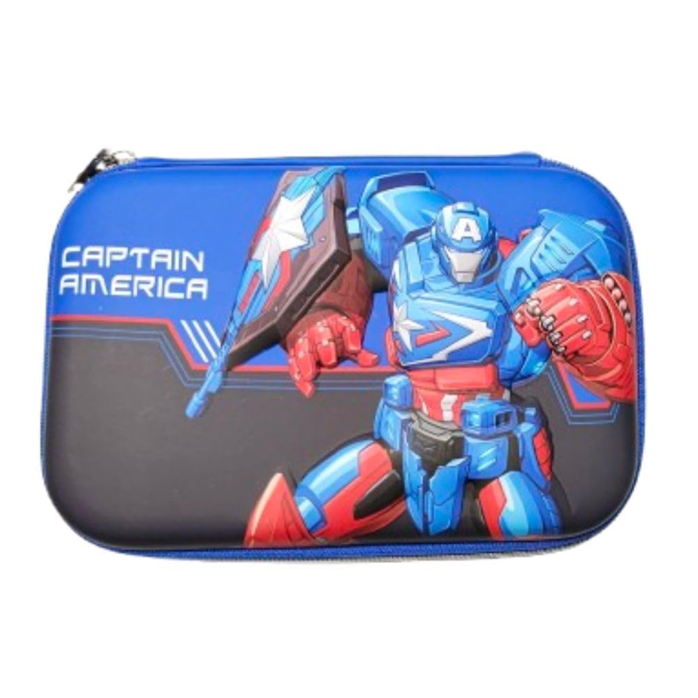 Praha 3D Hardbound Pencil Pouch, Smiggle Pouch EVA Material Pencil Case, Large Pen Holder Box with Multi-Compartment, Cosmetic Pouch Bag Stationery Organizer for Kids, (Multicolor) (G)