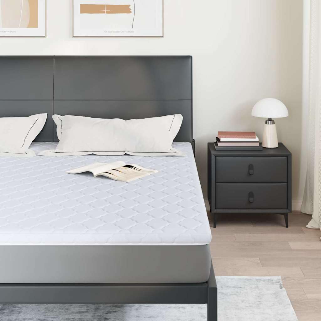 Kokosnuss Topper Weiß 180 x 200 cm Jacquard-Stoff – Hochdichte Kokosfaser Matratzenauflage mit extra Fester Unterstützung für besseren Schlaf und einfache Pflege