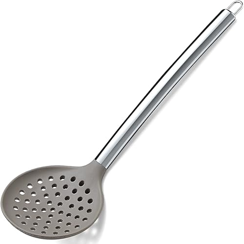 Berglander Skimmer, colador de silicona antiadherente, desnatadores de cocina para utensilios de cocina antiadherentes, apto para lavavajillas,