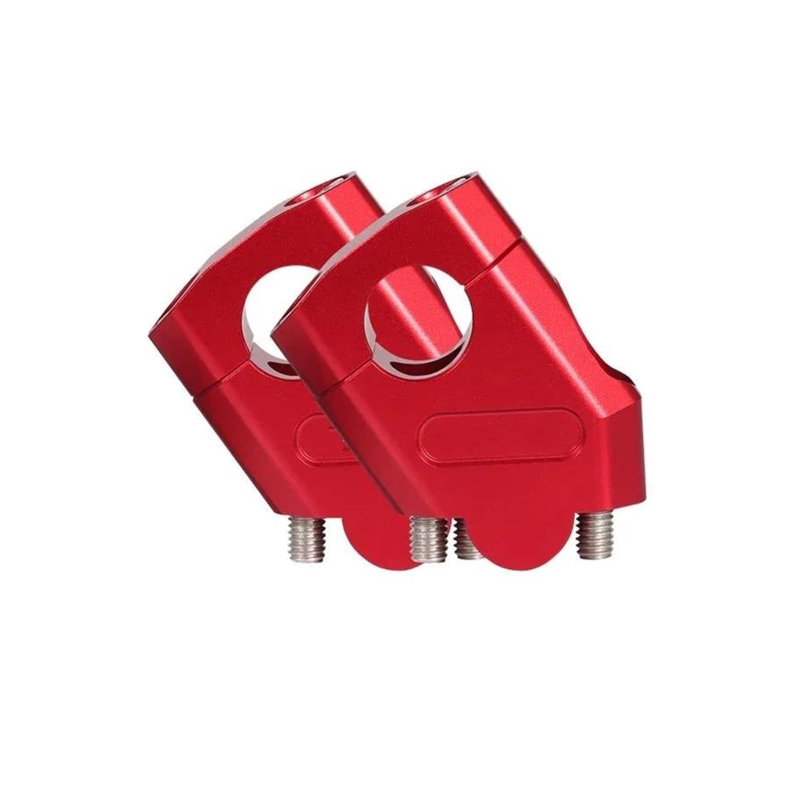 Elevadora Manillar Abrazadera Elevación para Manillar Motocicleta 22 Mm Y 28 Mm para Motocross(28mm Red)