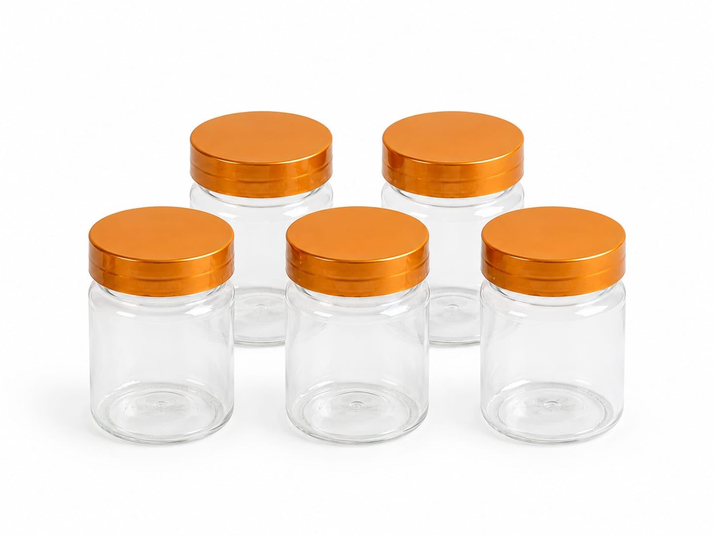 100g Transparent Cosmetic Jar Bottles with Golden Lid | Leakproof Empty Cream Containers for Gel, Lotion, Butter & Beauty Products (5)-image-16