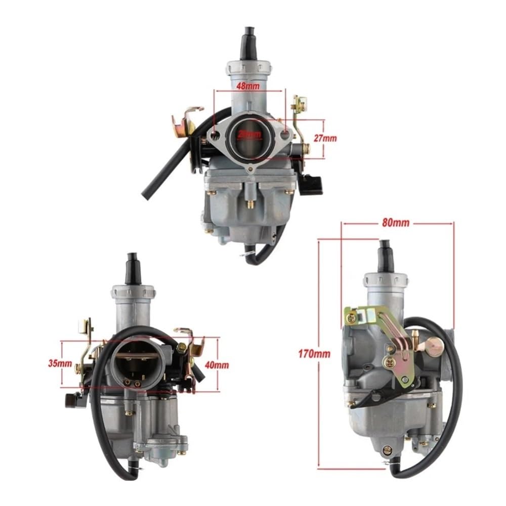 Carburatore motori Per Moto Tutto In Alluminio Per 27mm Da | Carburatore PZ27 Per Moto Tutto In Alluminio Per 27mm Da 125 A 300cc Quad Go Kart Modificato ATV Pit Bike Di Ricambio