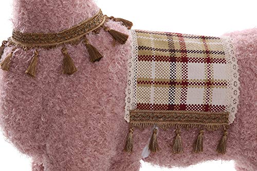 Sweety Toys 11391 Reittier groß Alpaka rosa auf Rollen für 4 bis 9 Jahre-Riding Animal