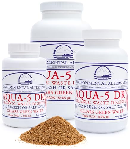 Aqua-5 Dry Hochkonzentrierte Teich & Filterbaktieren 280 g | Für Koiteich, Gartenteich, Schwimmteich, Aquarium für klares Wasser + Einer biologischen Filterung ausreichend bis zu 150.000 L Maxi-Dose