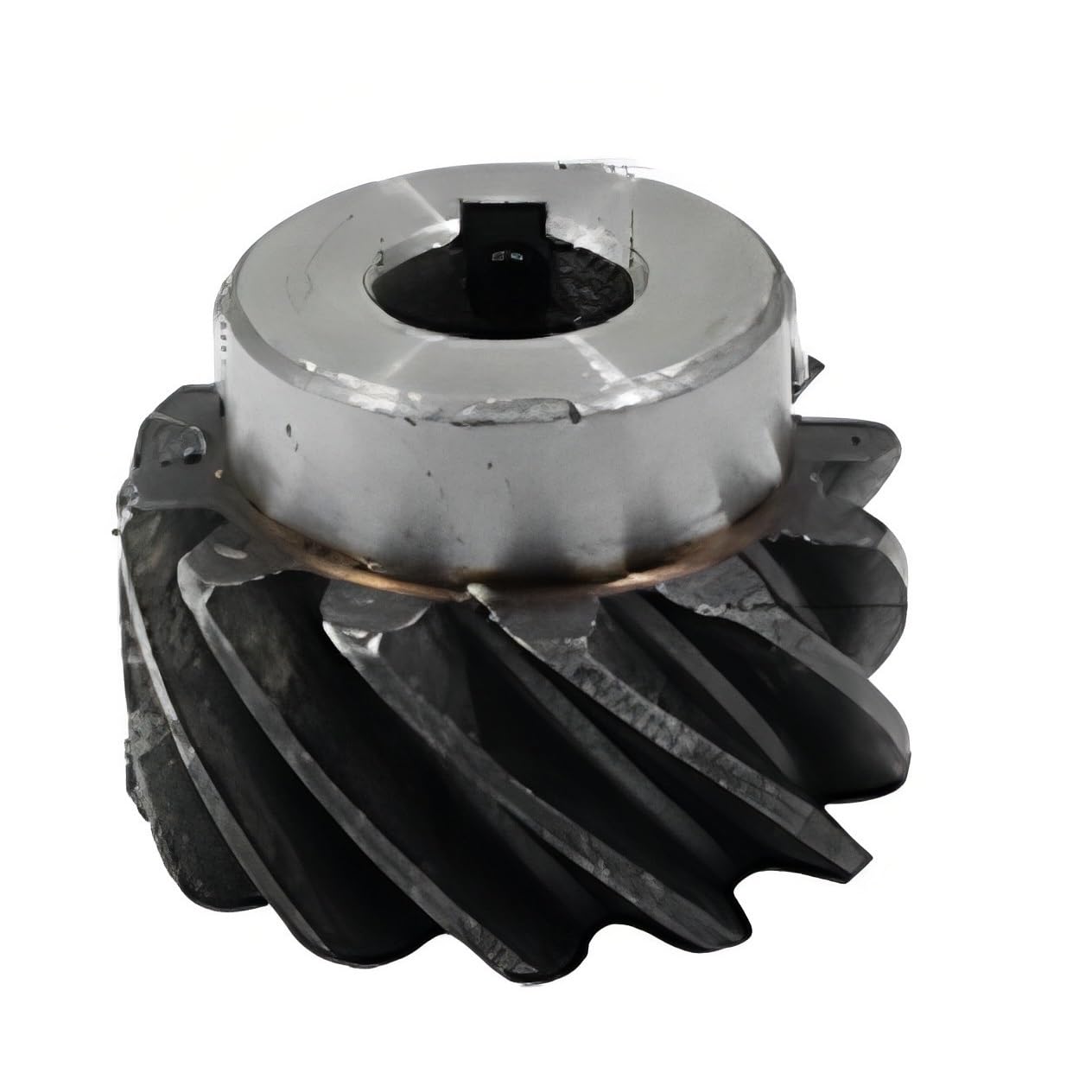 2 Stück 2 Module 12 Zähne Schrägverzahntes Kegelrad - 10-15 mm Bohrung Stahlzahnrad for 90-Grad-Getriebe in der Landwirtschaft(2M 12T 12mm bore 4mm key Left Right)