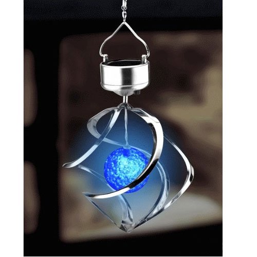 Girandola a vento, cambia colore luce solare