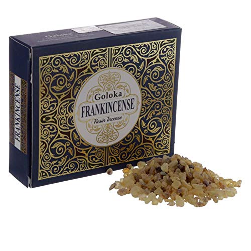 Incienso Resina Frankincense de Goloka 2X50g Litúrgico Iglesia Olíbano en Grano Frank Incense