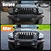 Tecbaba Black TPE Hood Deflector Protector Compatible with 2020-2026 Jeep Gladiator JT 2018-2026 Wrangler JL Front Hood Guard Shield for 2025 Gladiator Accessories