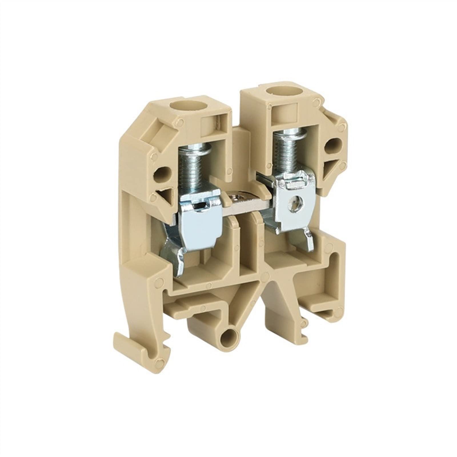 10 Uds SAK10EN conexión de Tornillo Universal alimentación SAK10 10 mm² Cable Conector eléctrico Bloque de terminales de Carril DIN SAK 10EN (Color : Blue)