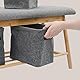 DuneDesign 2X Filz Aufbewahrungsbox - Bad Toilettenpapier Aufbewahrung - Box Set für 8 Klorollen