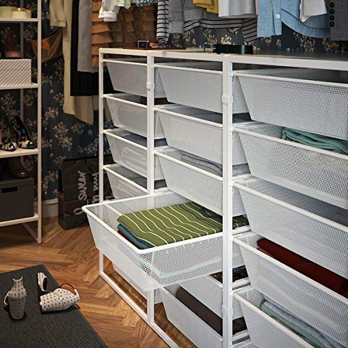 JONAXEL Telaio con cestini in rete, 50x51x104 cm per uso domestico e ufficio. Sistema JONAXEL. Sistemi di soluzioni di storage. Archiviazione e organizzazione. Ecologico.