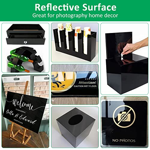 2 Pack 24x36 Pulgadas 1/4" Lámina Acrílica Negra miniatura 6