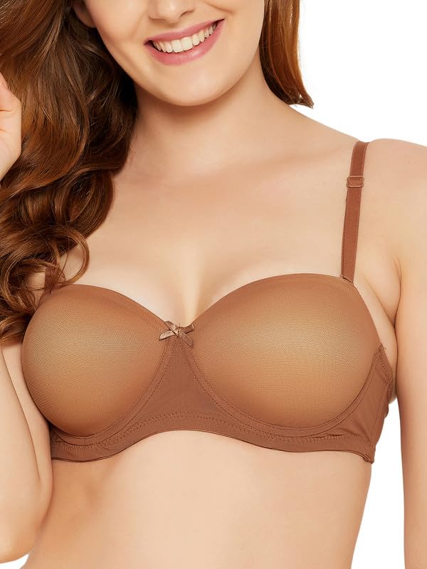clovia Women Powernet Solid Padded Full Cup Underwired T-Shirt Bra-picture-24
