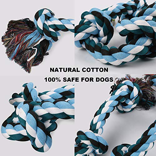 image for LECHONG Dog Rope Toys for Aggressive Chewers Tough Rope Chew Toys for 