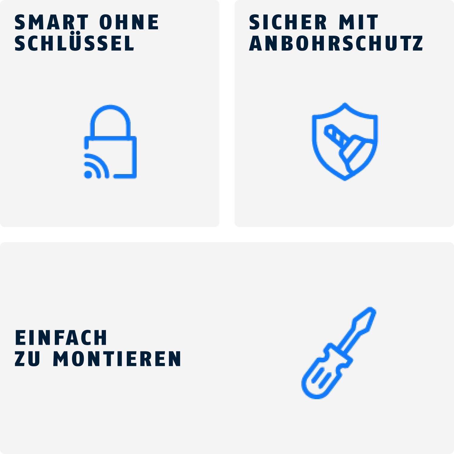 Inteligentny cylinder do drzwi CYLOX One – otwieranie bez klucza za pomocą smartfona i innych akcesoriów – zamek do drzwi z zabezpieczeniem przed przewierceniem – otwieranie za pomocą zewnętrznej