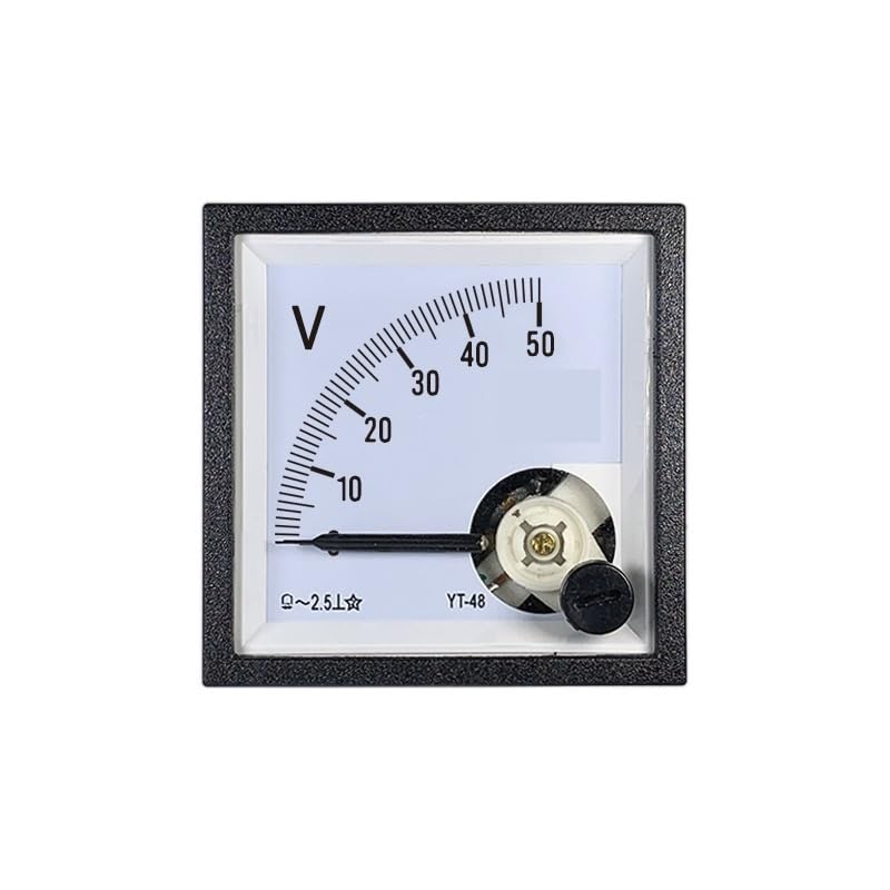 Voltímetro de CA YT48, voltímetro pequeño con puntero, 99T1 CP48 BE48, tamaño 45 mm, instrumento electromagnético, 100 V, 250 V, 300 V, 450 V, 500 V, 600 V(AC 450V)
