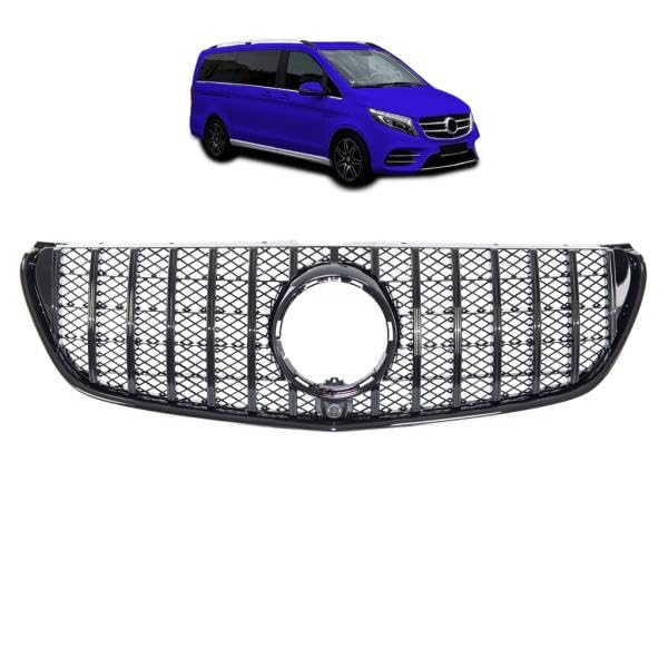 Calandre Mercedes Classe V W447 Sport Panamericana noire en plastique ABS