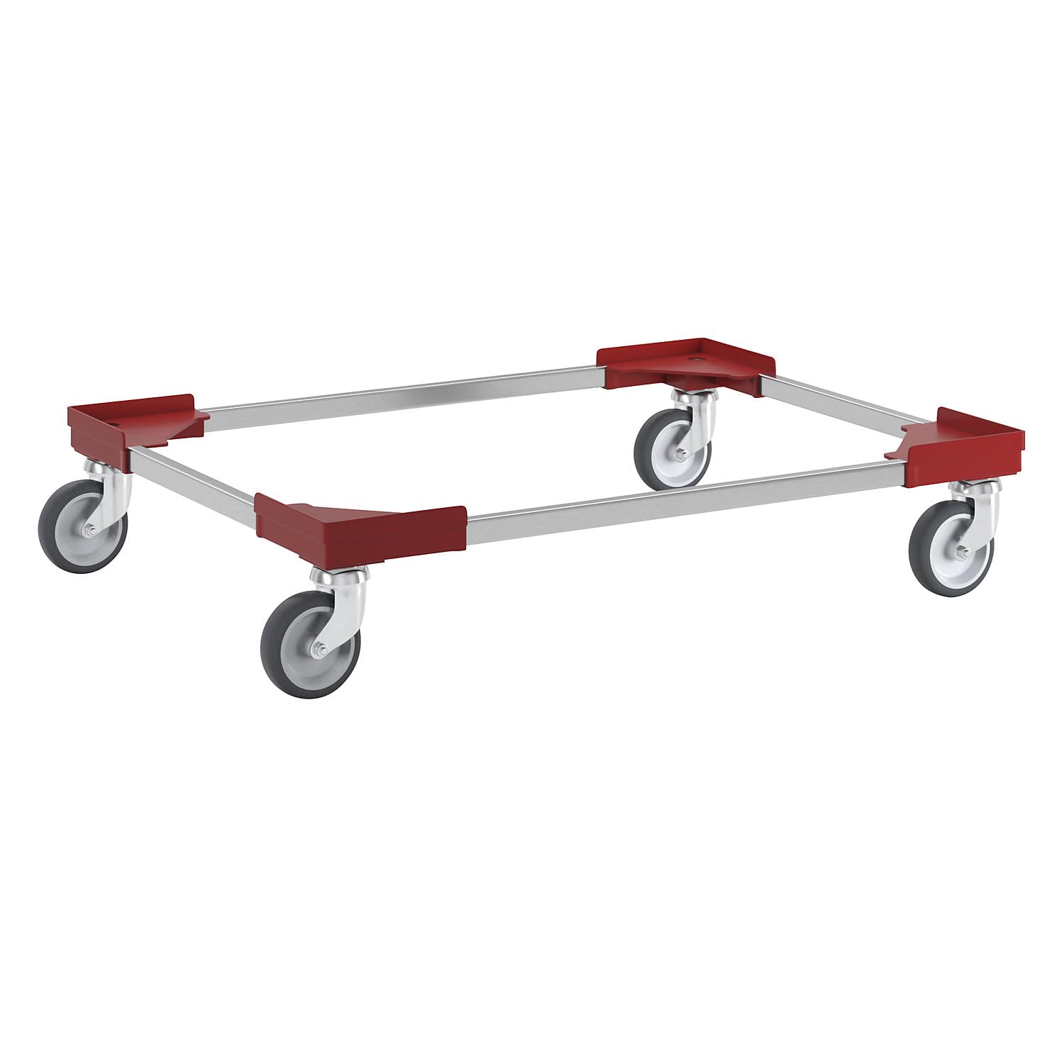 FRANKEL kaiserkraft | Plateau roulant professionnel hybride | pour dimensions Europe 800 x 600 mm | rouge