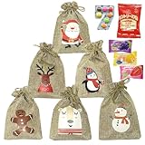 クリスマス お菓子 個包装 詰め合わせ 6袋セット 巾着 ギフト