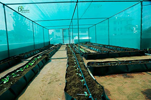 Image of BIO BLOOMS AGRO INDIA PRIVATE LIMITED Gardening SHADENET 90% Shade 3X50 Meters Thin Material Role Green UV Treated Long Life 10 x 164 feet