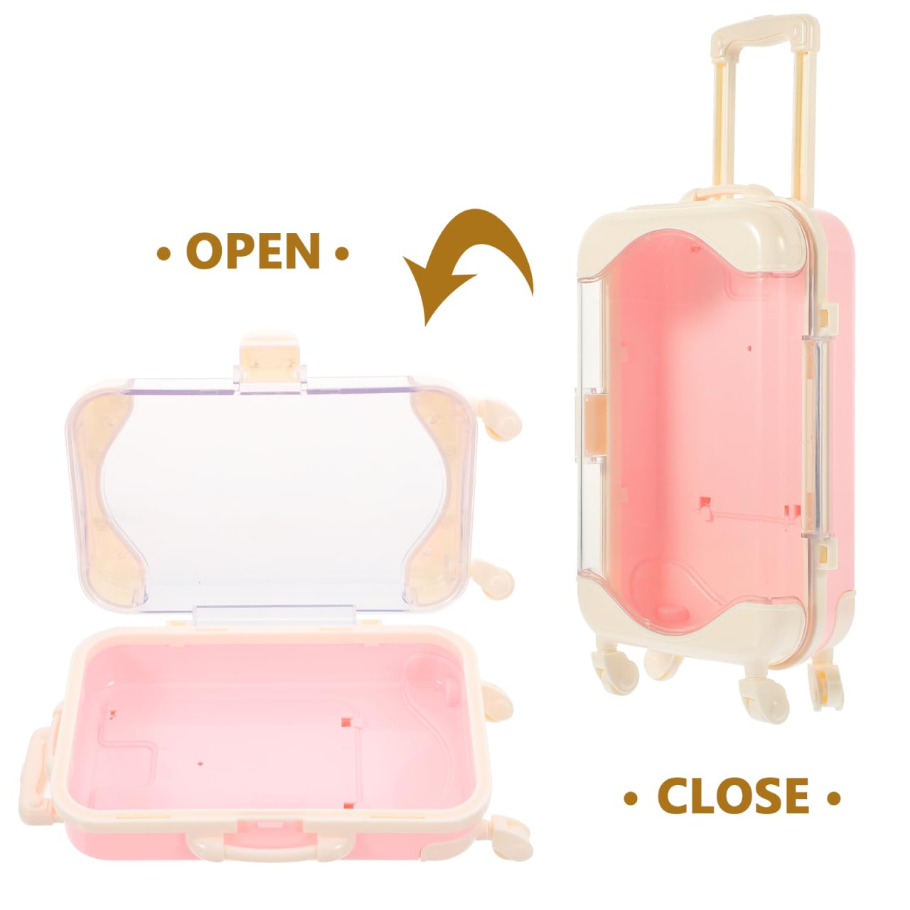Amazon.co.jp: STOBOK 2個 スーツケース ミニチュア ミニ ドールハウス
