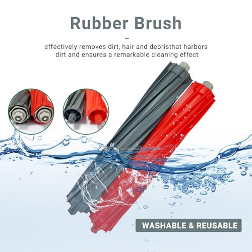 Image of Replacement Parts accessories for iRobot Roomba e5 e6 i1 i2 i3 i4 i5 i6 i7 i8 j5 j6 j7 j8 and all Plus i e j Series Vacuum Cleaner 2 Set Roller Brushes 6 HEPA Filters 6 Tangle-Free Side Brushes
