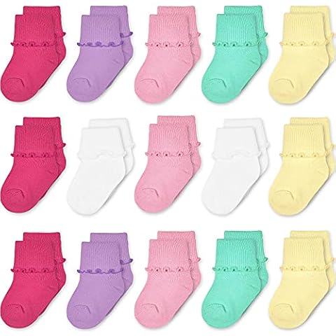 GENTABY Baby Girl Socks - 15 Pack Cover