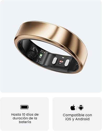 Miniatura 8 de RingConn Gen 2 Air, anillo inteligente ultrafino de inteligencia artificial, duración de la batería de 10 días, rastreador de fitness, sueño,
