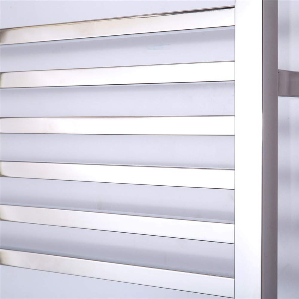 ZQFIDFYR Heated Towel Racks, 304 Stainless Steel Electric Towel Racks Power Saving Wall Mounted Bathroom Accessories Towel Heater (Exposedwiring)