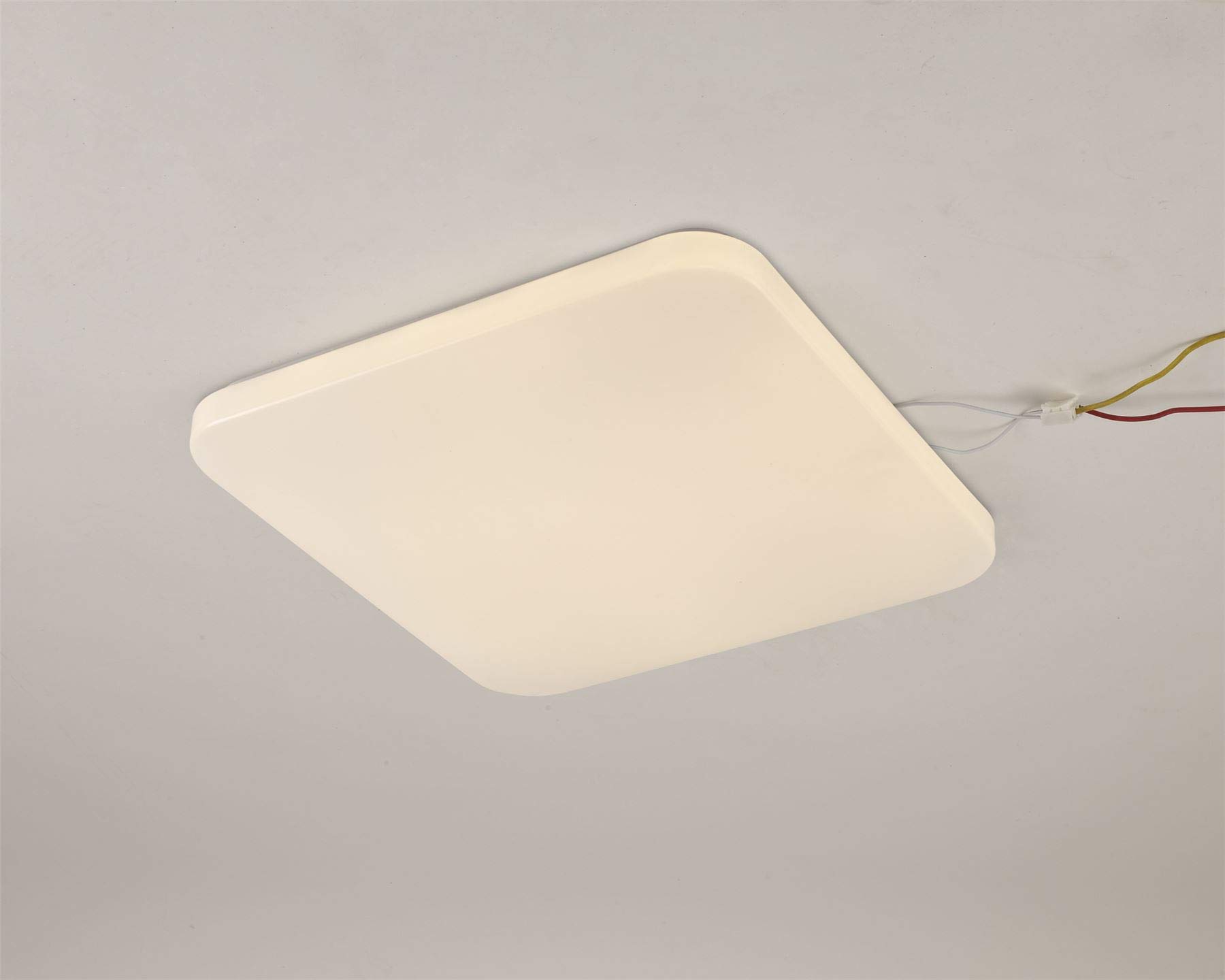 Mantra Iluminación. Modelo QUATRO II. Plafón de techo cuadrado de 40 cm en color blanco. Fuente de luz LED de 45W 3000K 2800lm